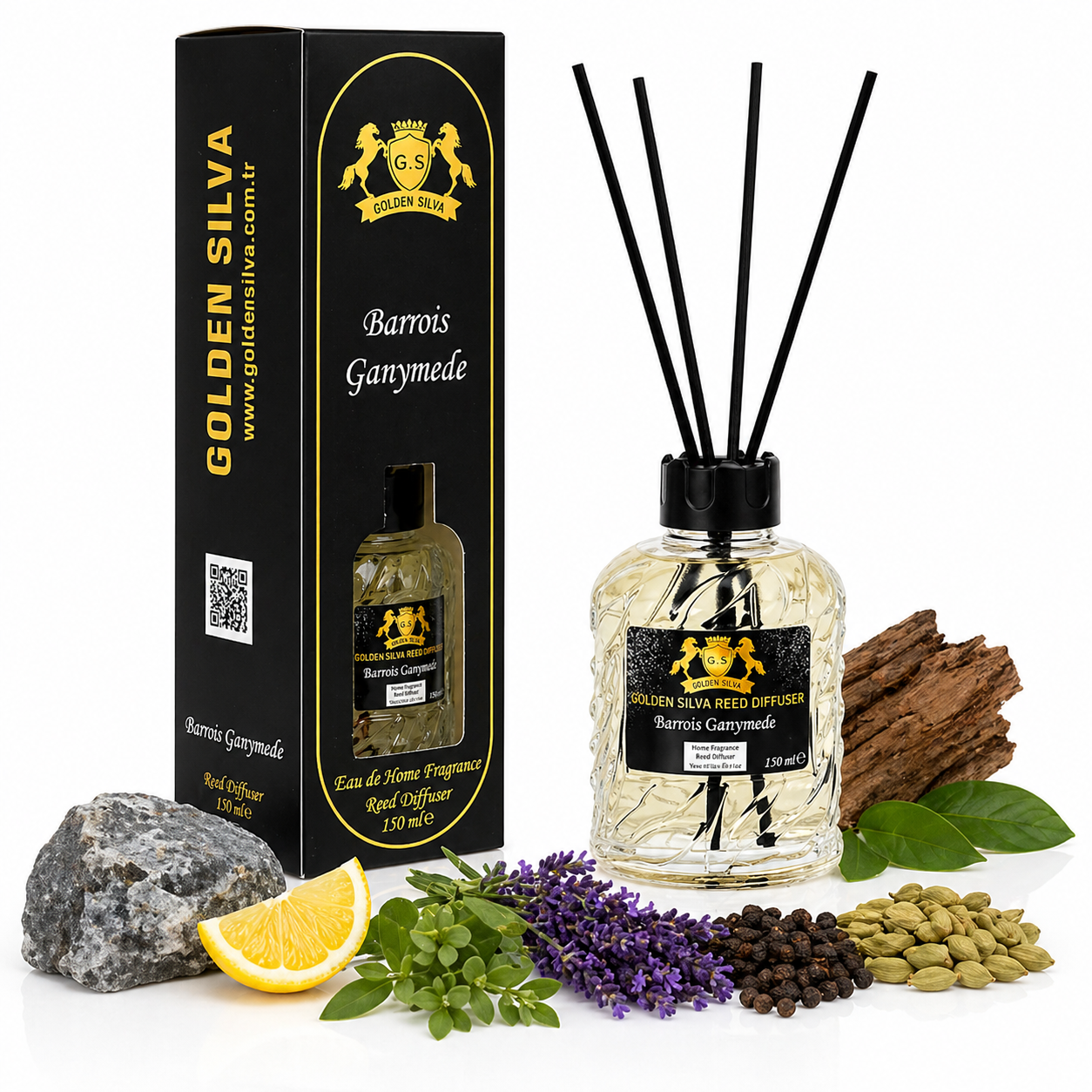 Barrois Ganymede home fragrance by Golden Silva 150ml