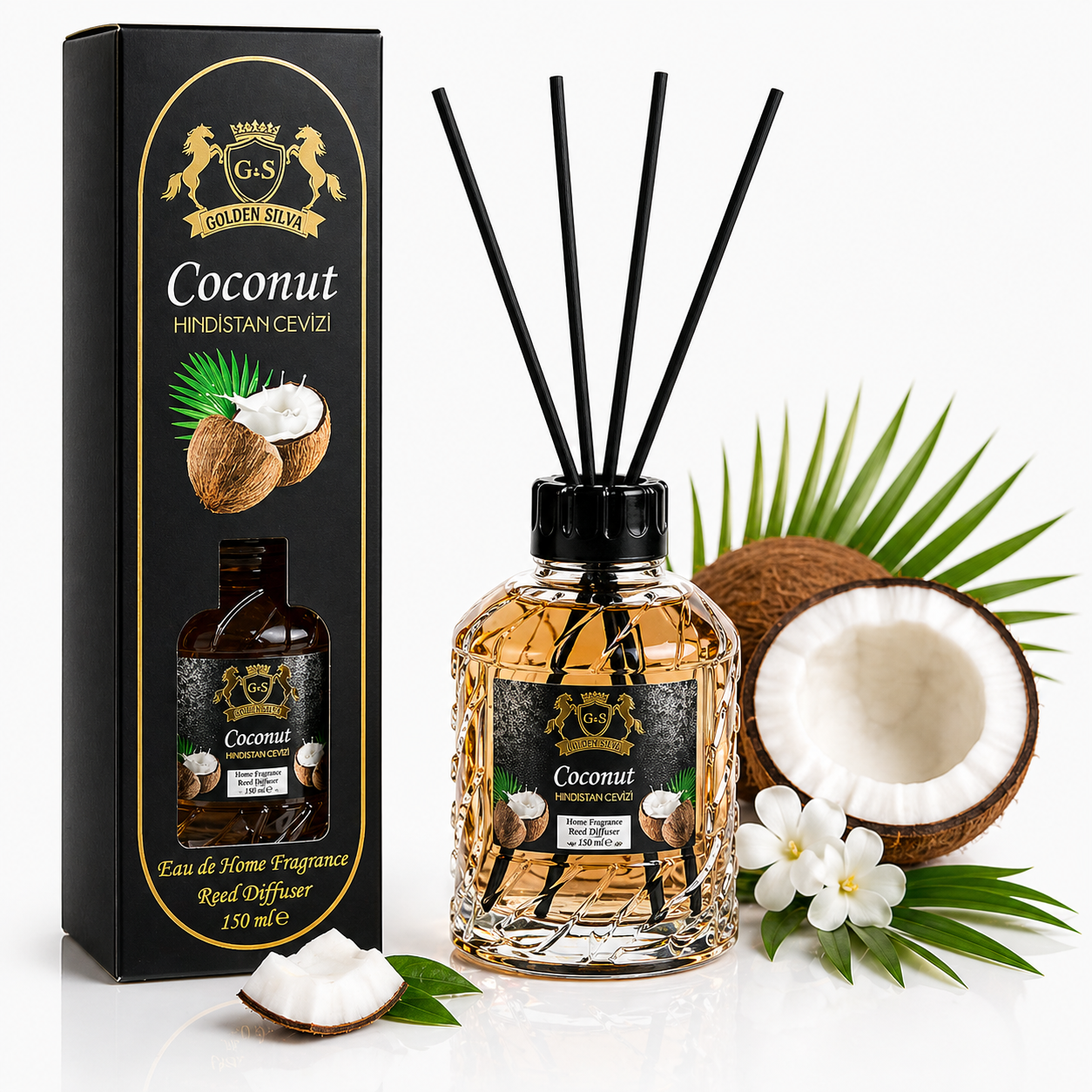 Coconut home fragrance by Golden Silva 150ml